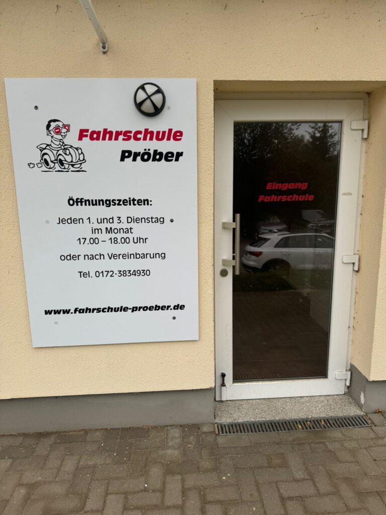 fahrschule proeber eingang